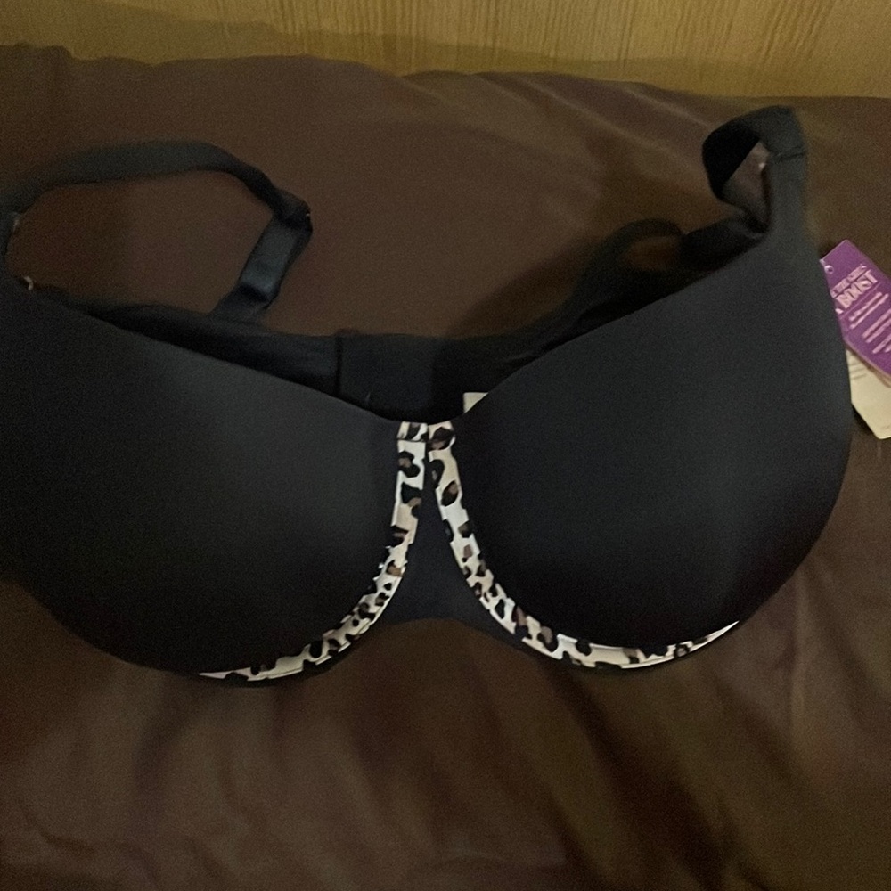 Labe bryant cacique smooth boost black animal print bra